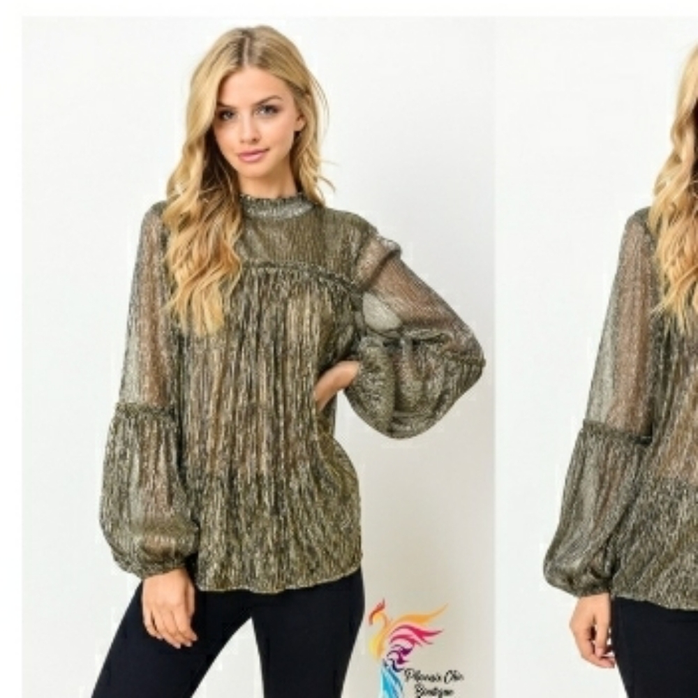 Sheer Shimmer Top